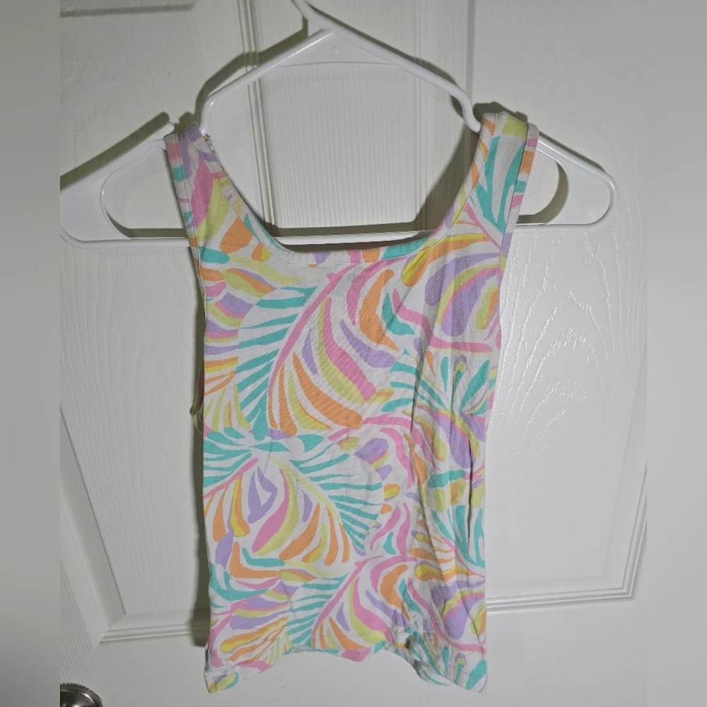 Old Navy Girls Floral Bright Tank Top Fitted XL